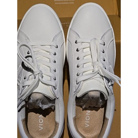 Vionic Kearny Sneakers Women's US 9 White Leather Lace-Up